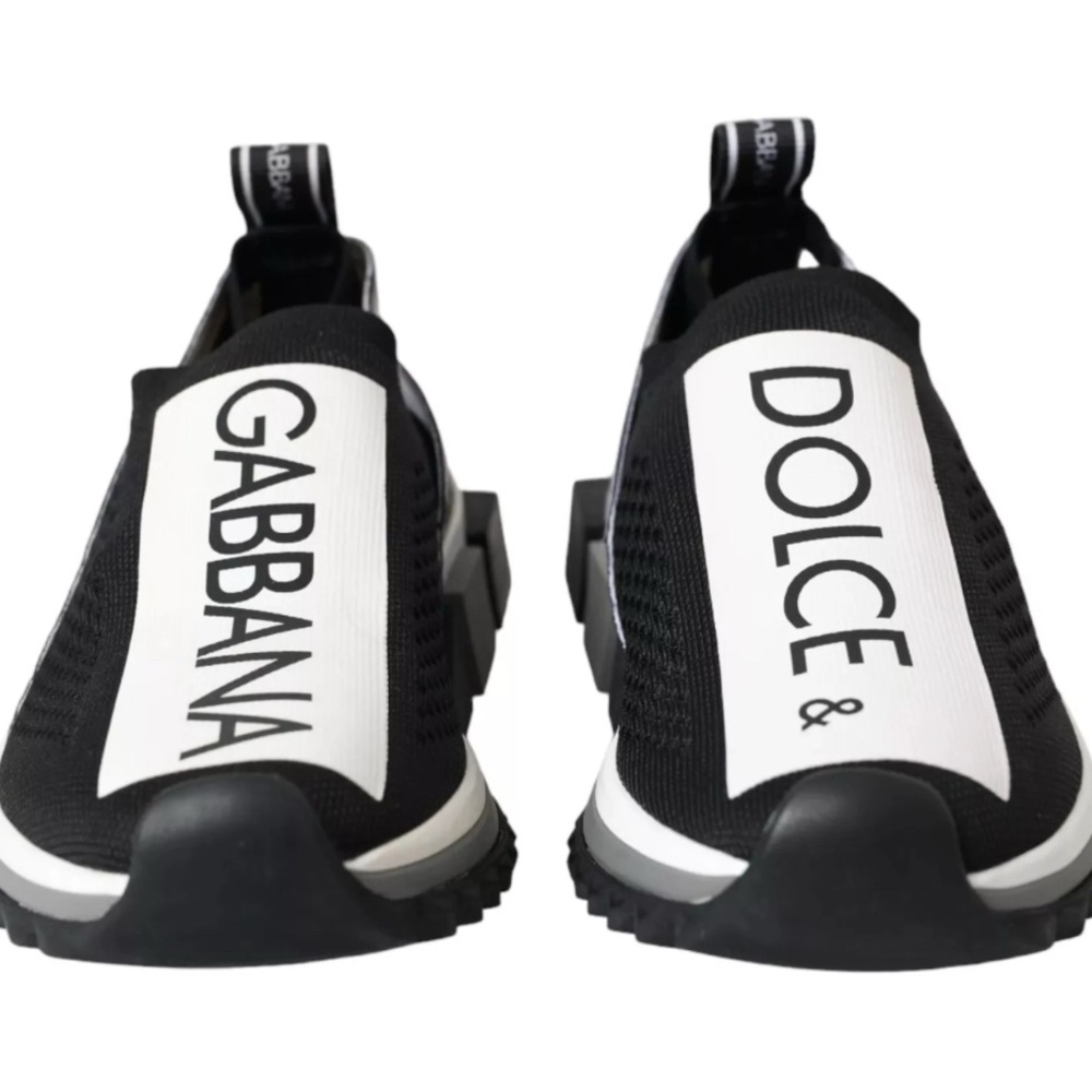 Dolce & Gabbana Black and White Athletic Shoes
